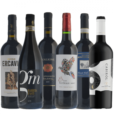 Då är rödvin grejen! - 12 flaskor - Vinpaket